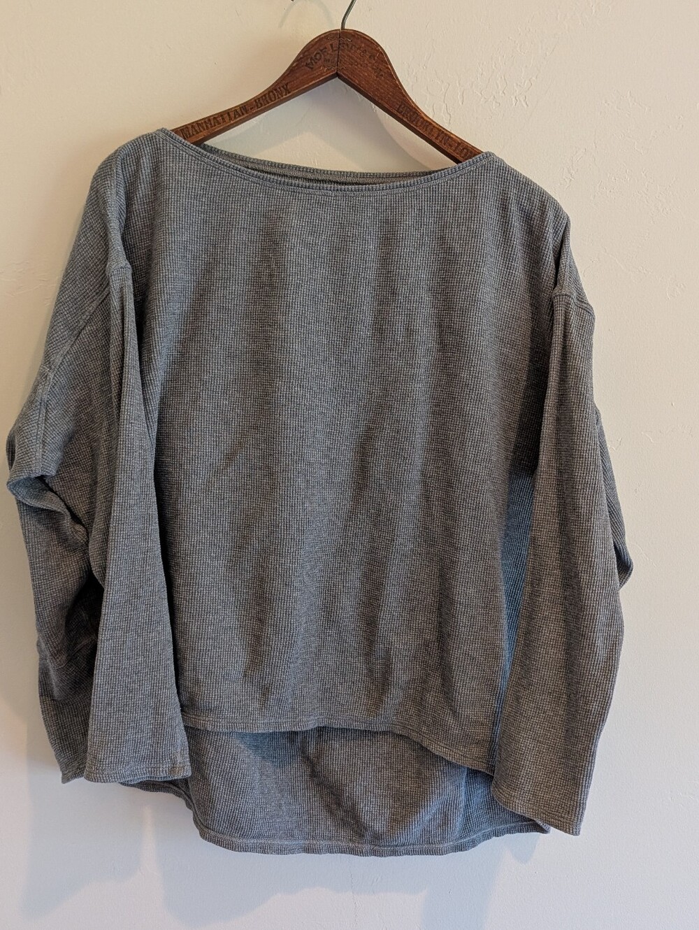 Lululemon Back In Action Long Sleeve Waffle Knit Heather Grey 🩶